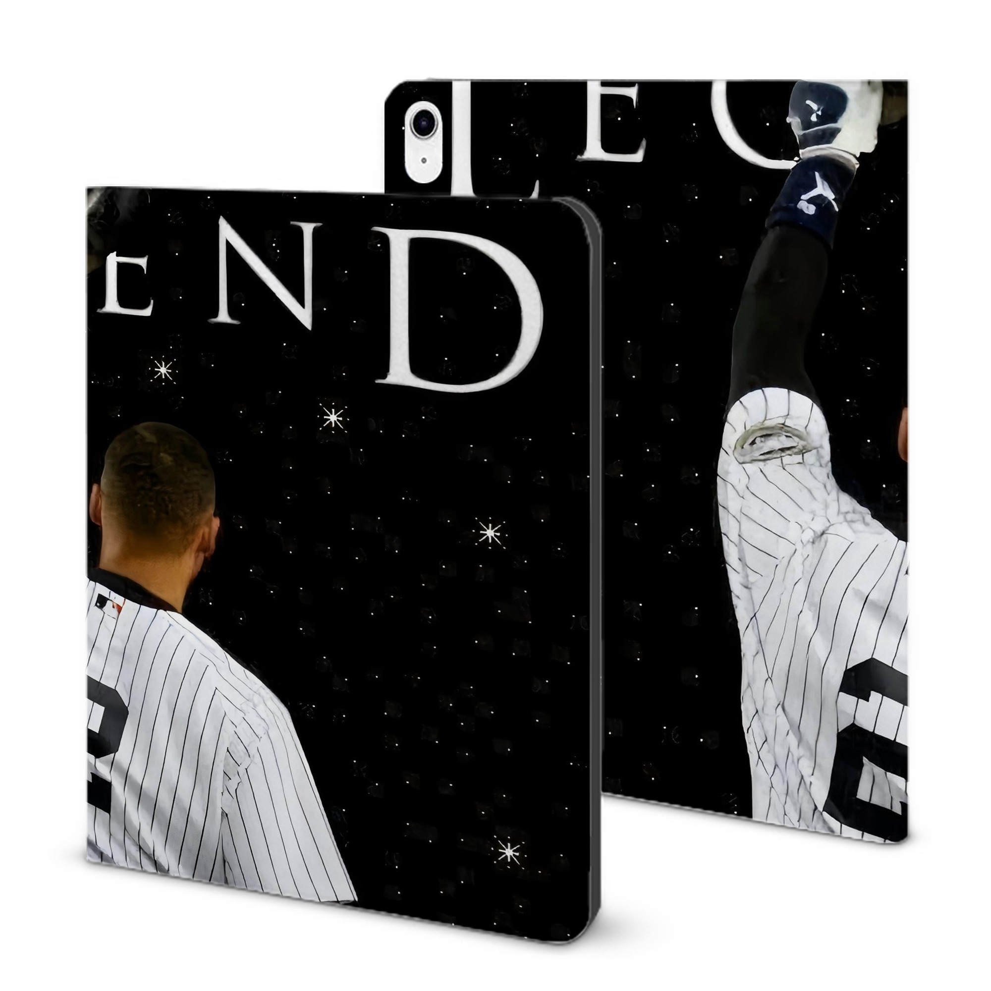 Derek Jeter 73 IPad Case Without Pencil Slot – Book-Style Cover With PU Leather & TPU – Slim, Durable, Scratch-Resistant, Full Protection & Easy Access